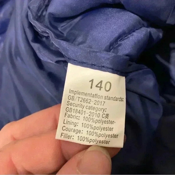 New Boys Kids Blue Puffer Jacket Coat Sz. Small NWT - Picture 5 of 10